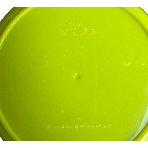 Kelloggs Dining Shrek Kelloggs Rare Cereal Bowl Lime Green Ear S